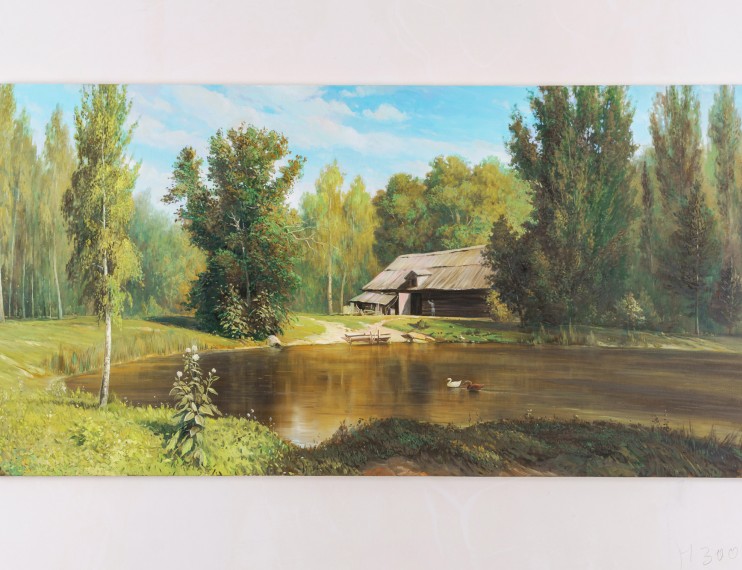 Forest - Lake - (Based on Polenov)