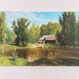 Forest - Lake - (Based on Polenov)