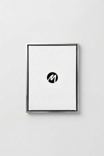second image preview of Чорно-срібна дерев'яна плаваюча рама